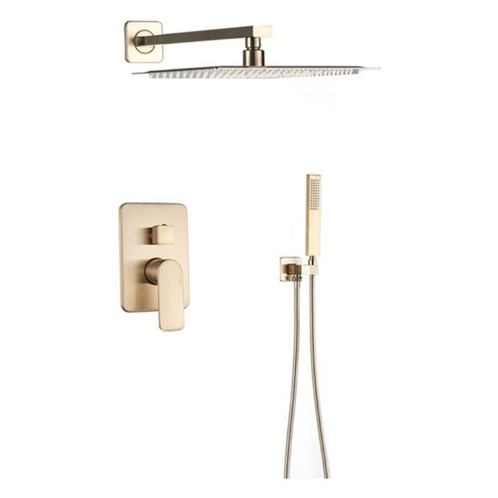Set miscelatore doccia, Blackswan, tipo M73.18, modello oro opaco, dimensioni 20x20 cm - Foto 1