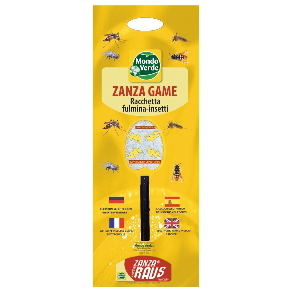 Racchetta Zanza Game A Batterie, Anti-Insetti, Max Sicurezza - Foto 1