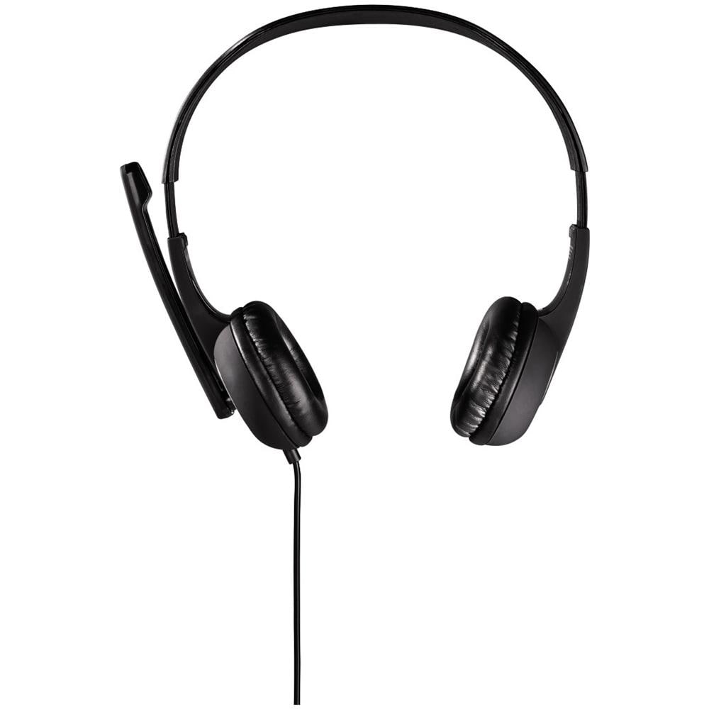 Cuffia Essential "HS300"ad archetto con microfono, stereo, connessione2xjack 3,5, mm, controllo volume, nero - Foto 4