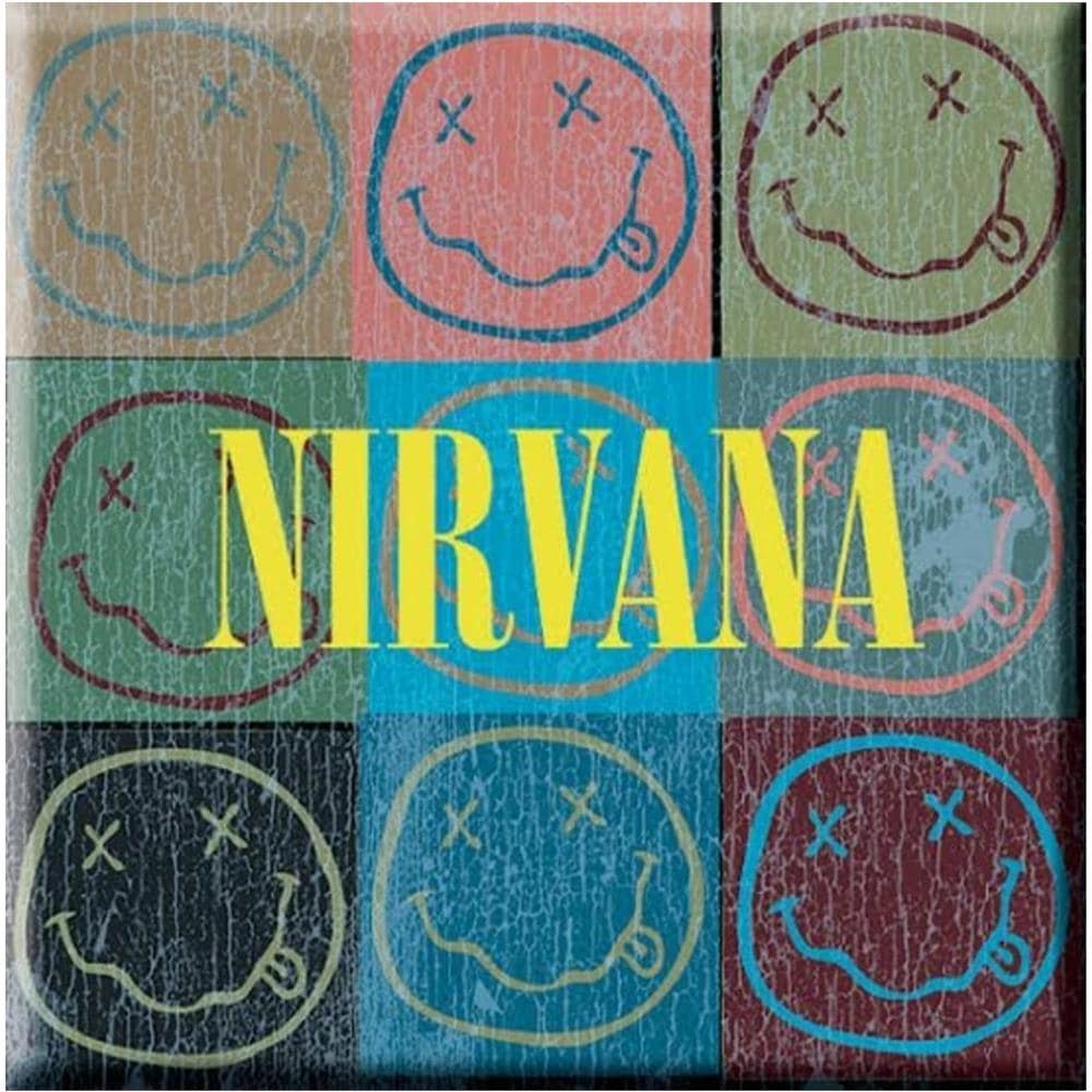 Nirvana - Smiley Blocks (magnete Metallo)  - Foto 1