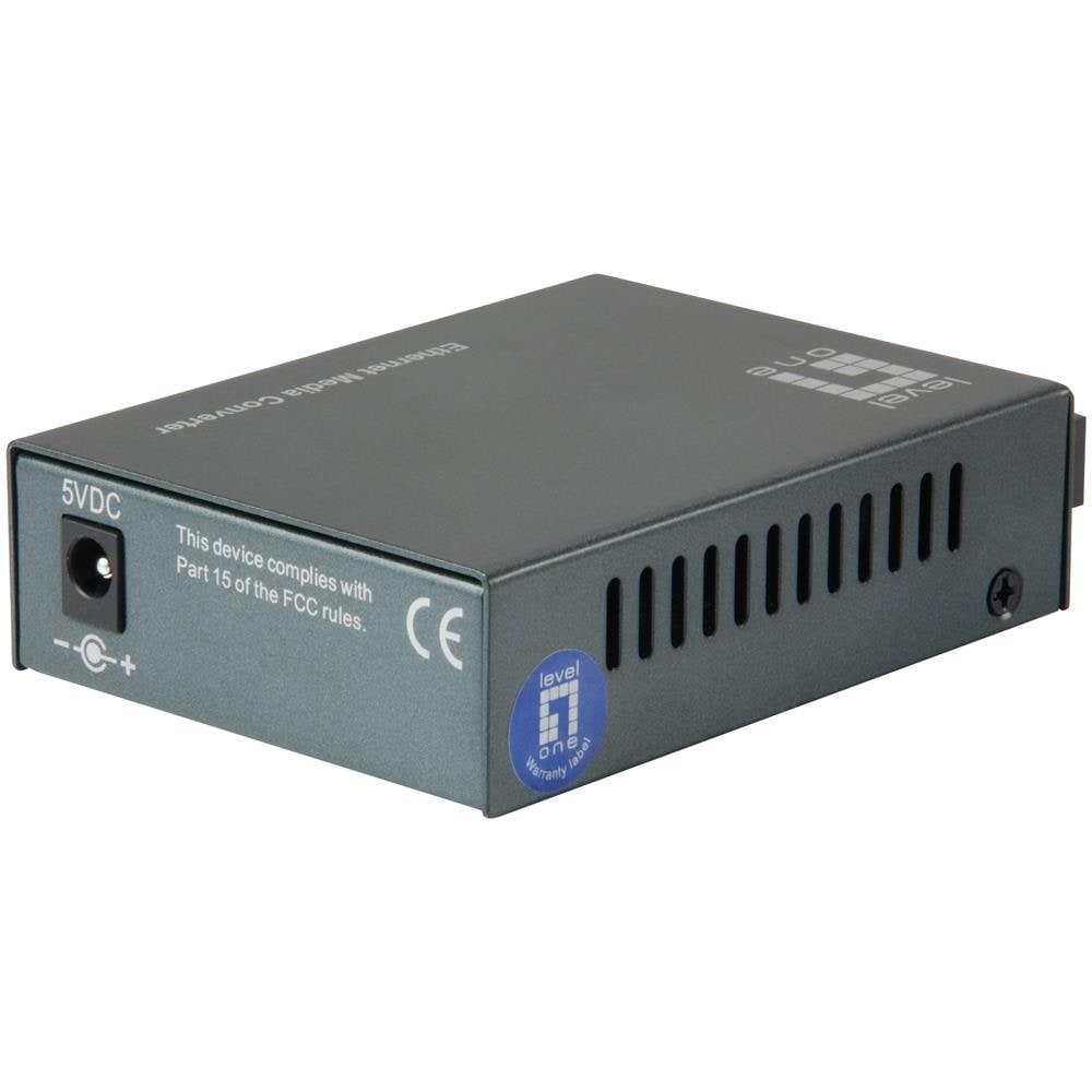 Convertitore multimediale Fast Ethernet da RJ45 a SC FVT-1104, fibra monomodale, 1310 nm, 60 km Colore Nero - Foto 2