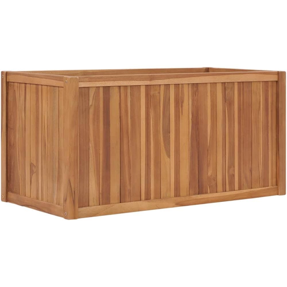 Letto Rialzato 100x50x50 Cm In Legno Massello Di Teak - Foto 1