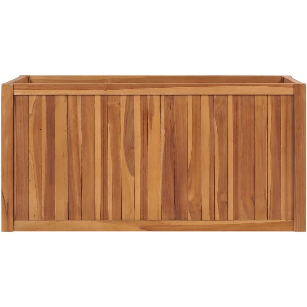 Letto Rialzato 100x50x50 Cm In Legno Massello Di Teak - Foto 2