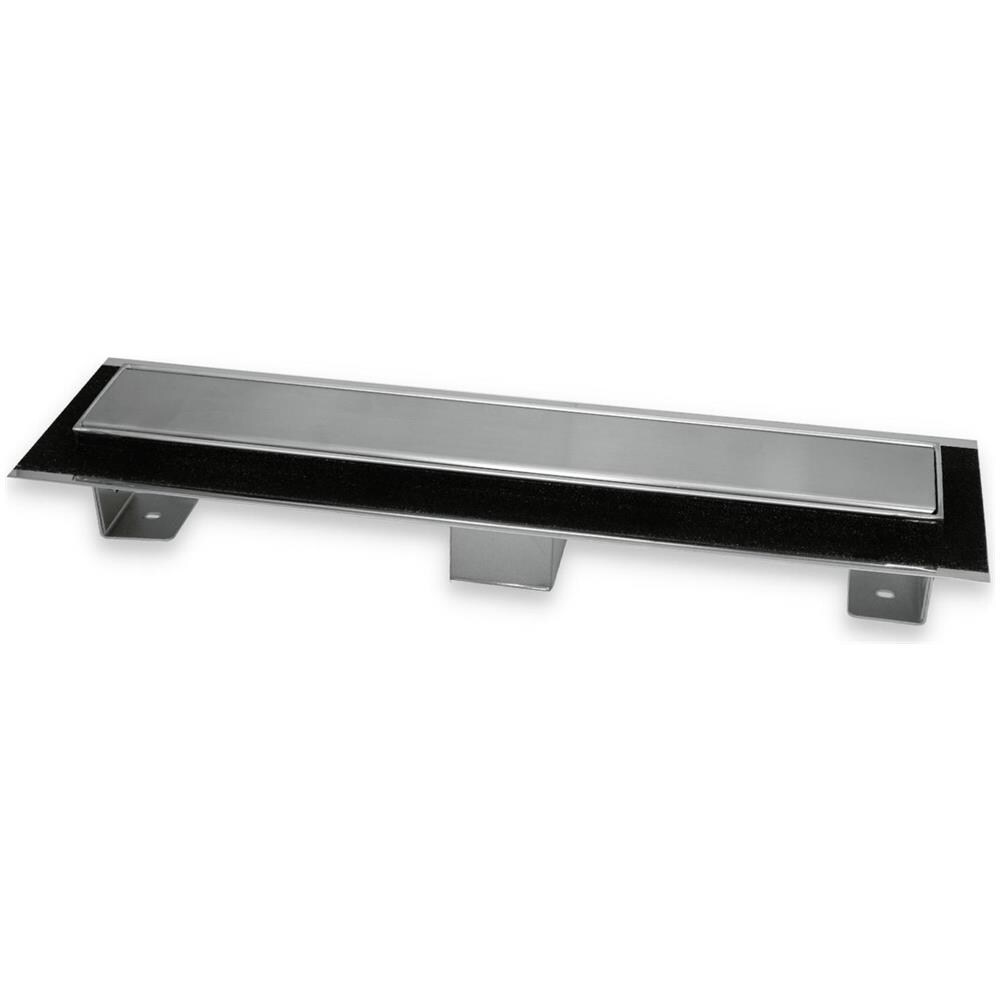 Canale Canaletta Pavimento Lineare Scarico Doccia Acciaio Inox Satinato Canalina *** Misure : L885xh63>115 Mm - Foto 2