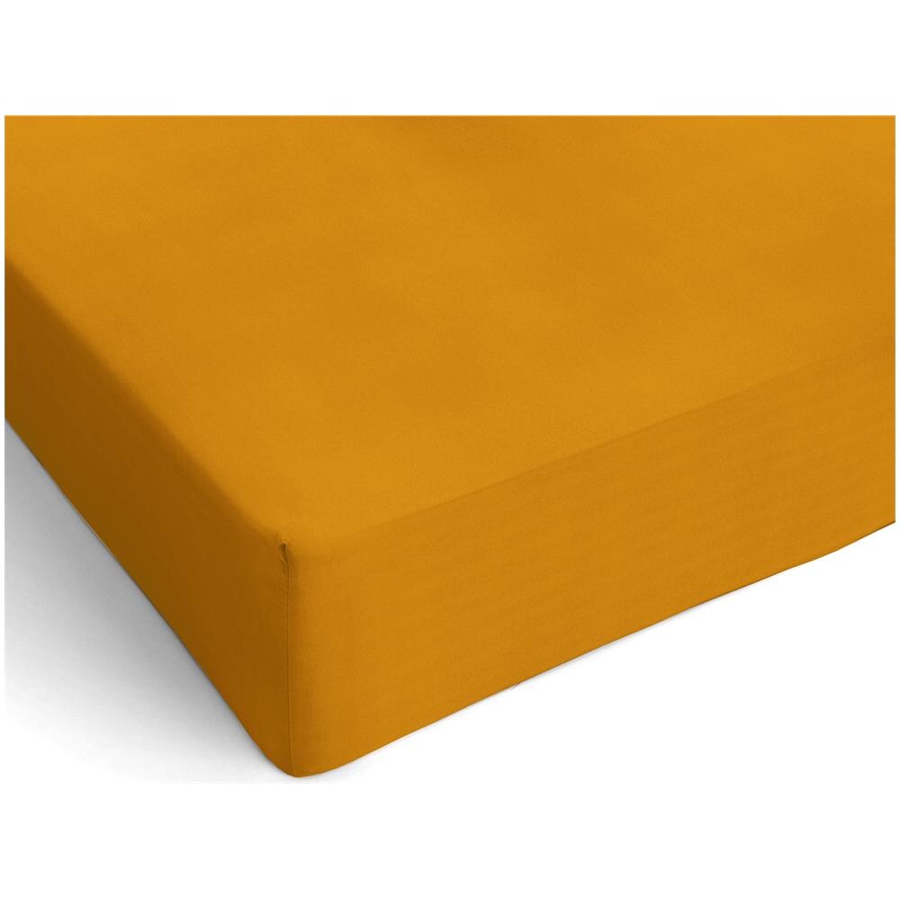 Lenzuolo Sotto Con Angoli In Microfibra - Matrimoniale 160/170 X 190/200 X 25 Cm - Giallo - Foto 1