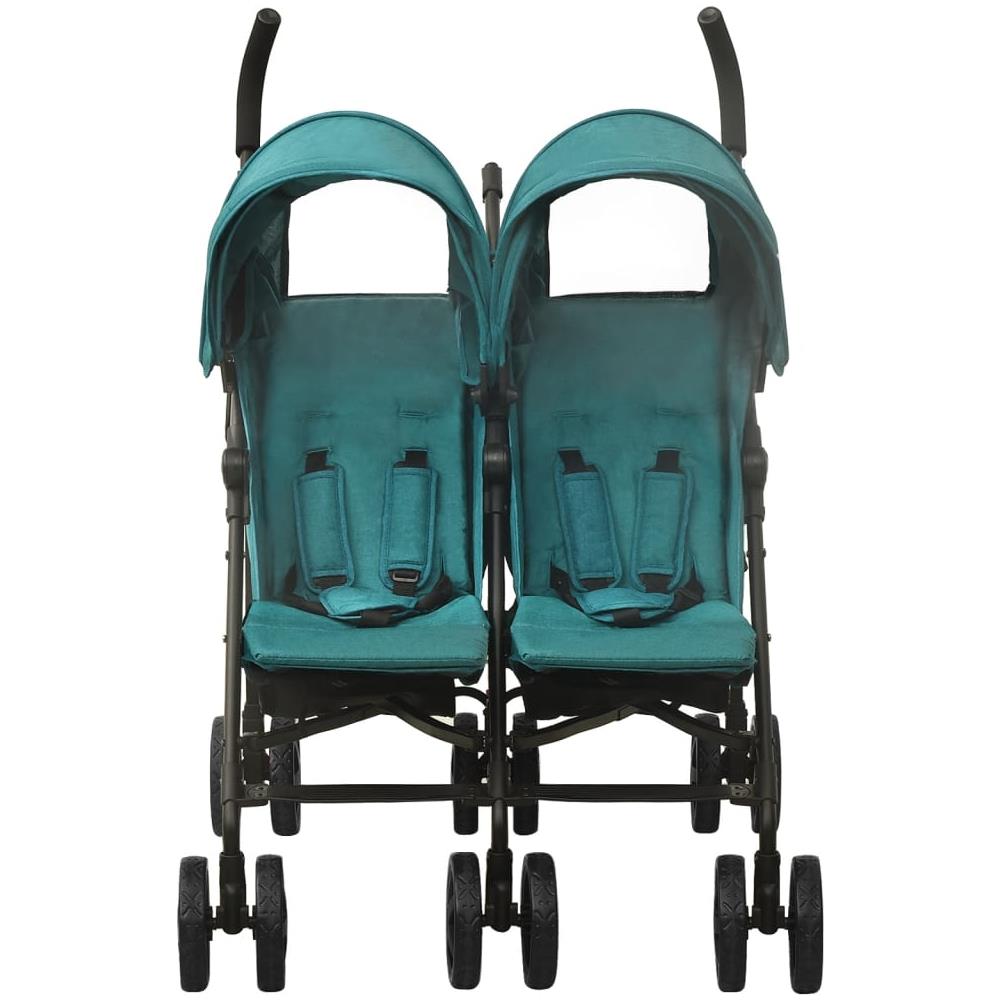 Passeggino Gemellare Verde In Acciaio - Foto 2