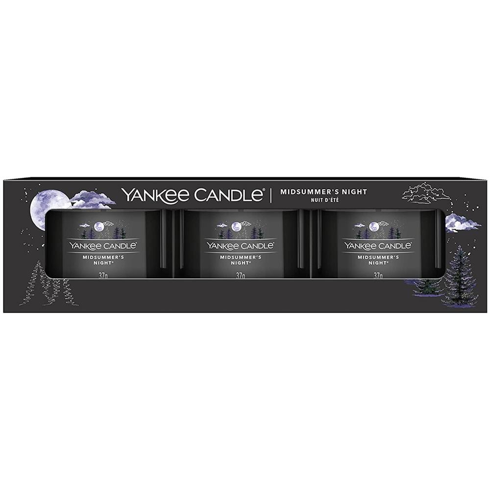 Set 3 Candele Midsummer's Night Yankee Candle Nero - Foto 1