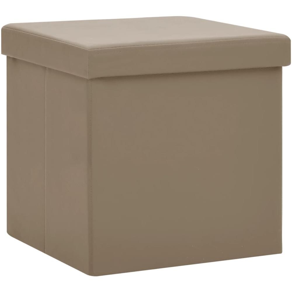 Sgabello Con Contenitore Pieghevole Cappuccino In Pvc - Foto 2