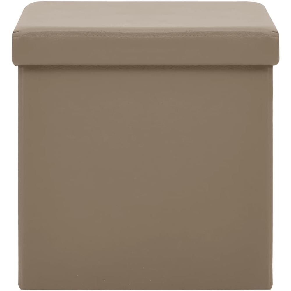 Sgabello Con Contenitore Pieghevole Cappuccino In Pvc - Foto 3