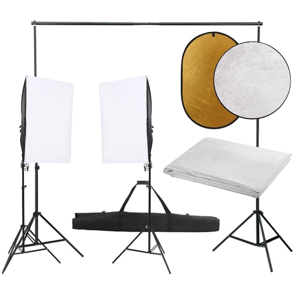 Kit Per Studio Fotografico Con Set Luci, Fondale E Riflettore - Foto 1