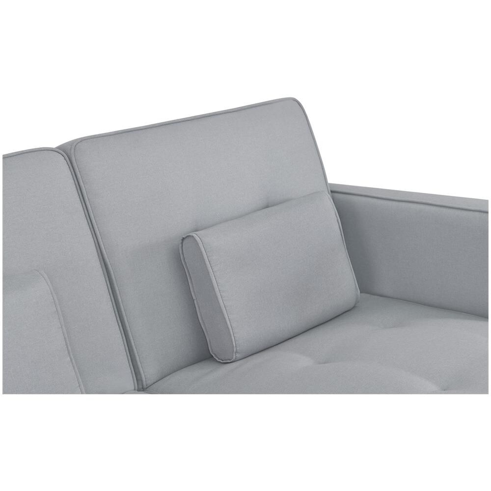 Grace Divano Penisola Reversibile E Convertibile 4 Posti Tessuto Grigio - Foto 2