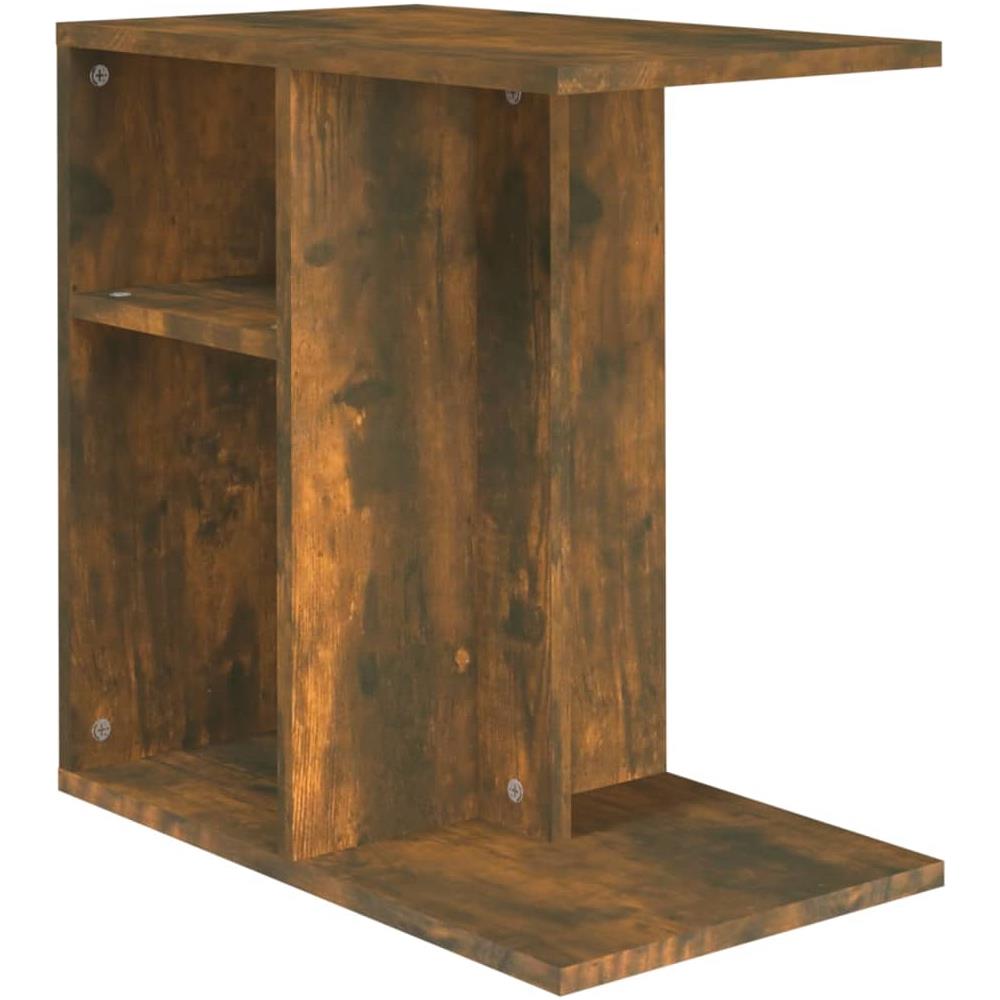 Tavolino Da Salotto Rovere Fumo 50x30x50cm Legno Multistrato - Foto 2