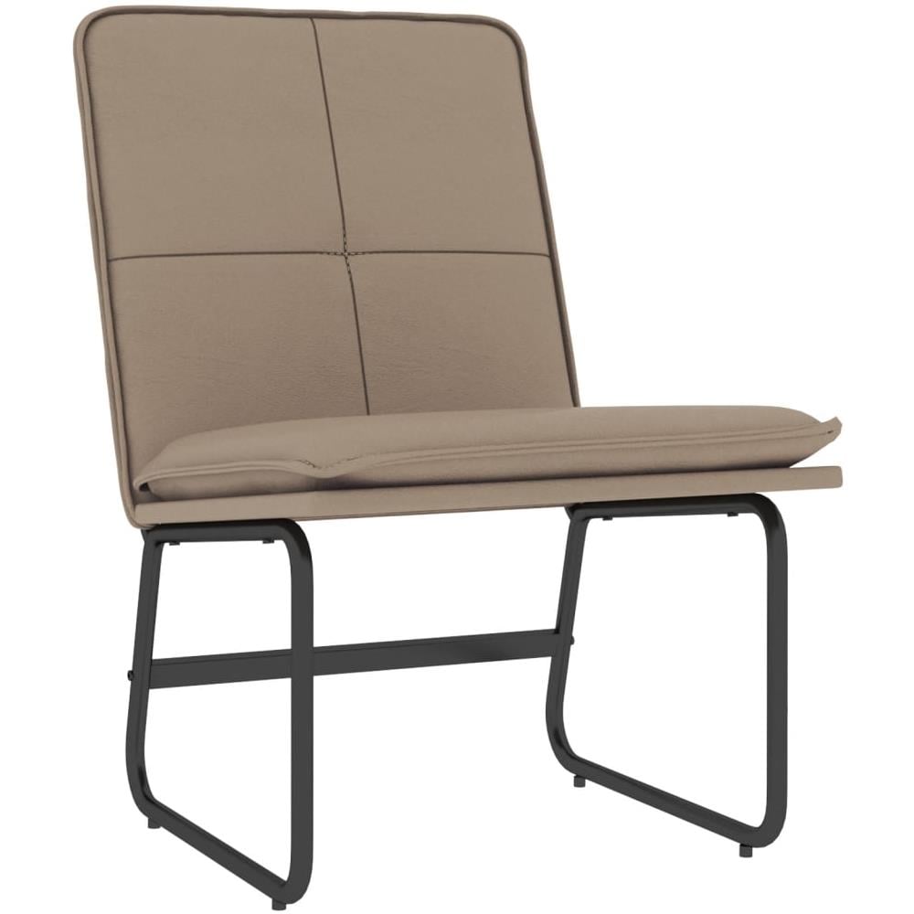 Sedia Lounge Cappuccino 54x75x76 Cm In Similpelle - Foto 2