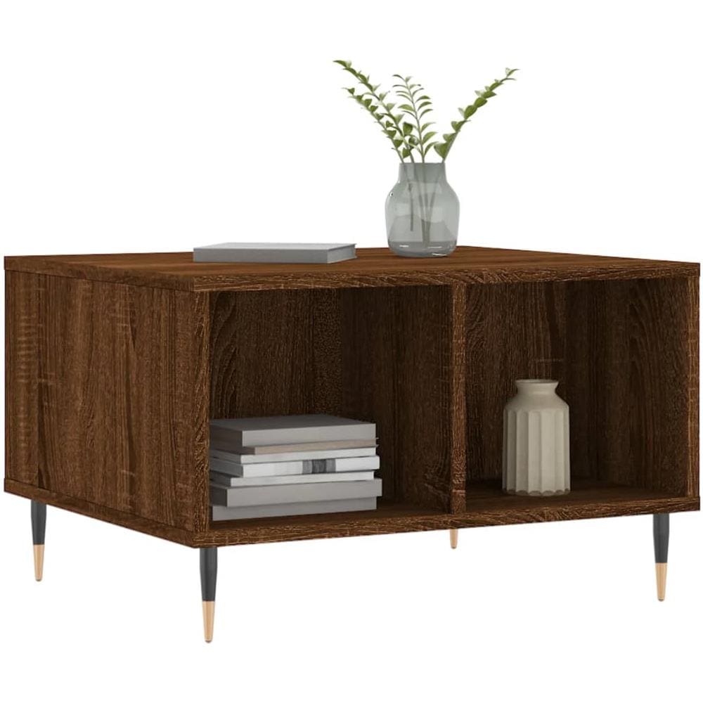 Tavolino Da Salotto Rovere Marrone 60x50x36,5 Cm In Multistrato - Foto 3