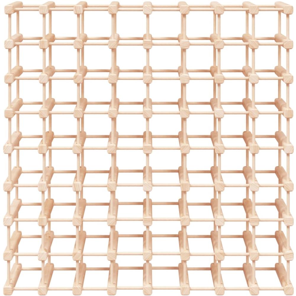 Portabottiglie Vino 72 Bottiglie 90,5x23x90,5 Cm Massello Pino - Foto 3