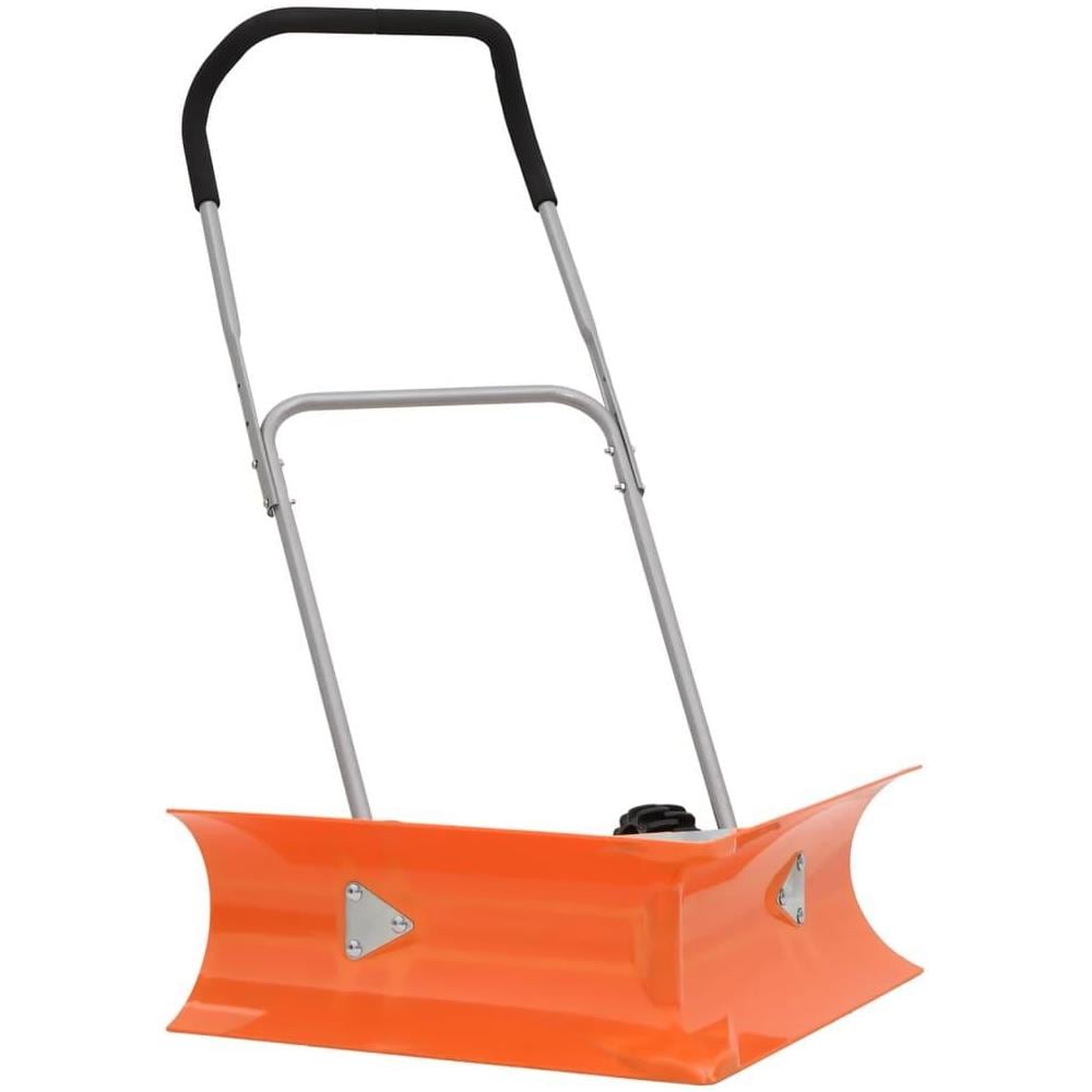 Pala da Neve Doppio Angolo Manico Allungabile Arancione Acciaio - Foto 1