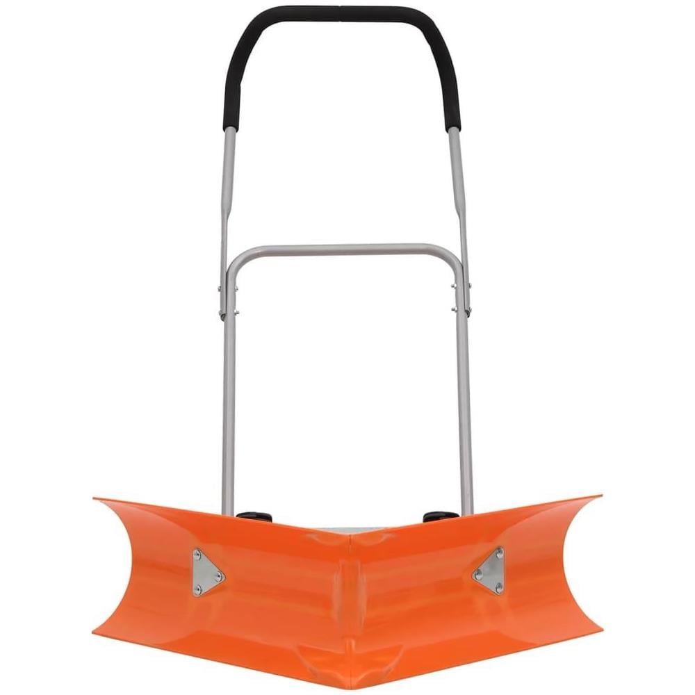 Pala da Neve Doppio Angolo Manico Allungabile Arancione Acciaio - Foto 2