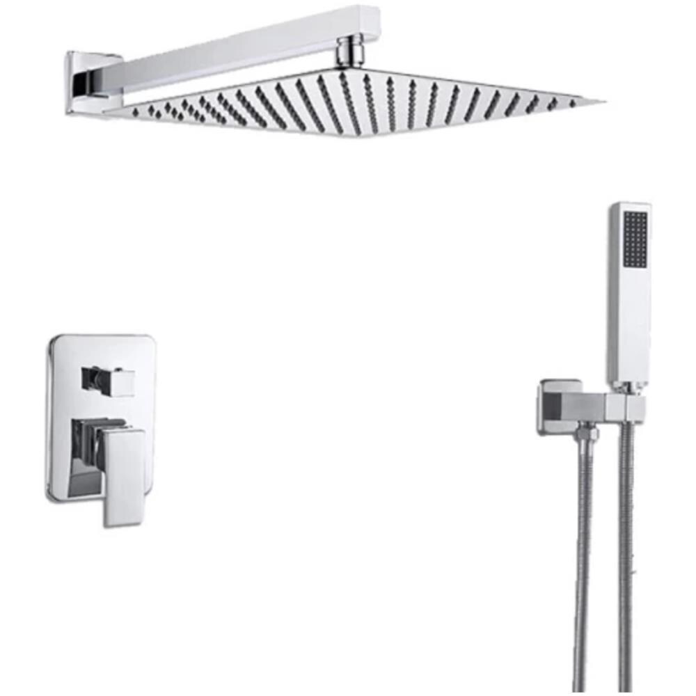 Set miscelatore doccia, Blackswan, tipo M73.17, modello cromato lucido, dimensioni 40x40 cm - Foto 1