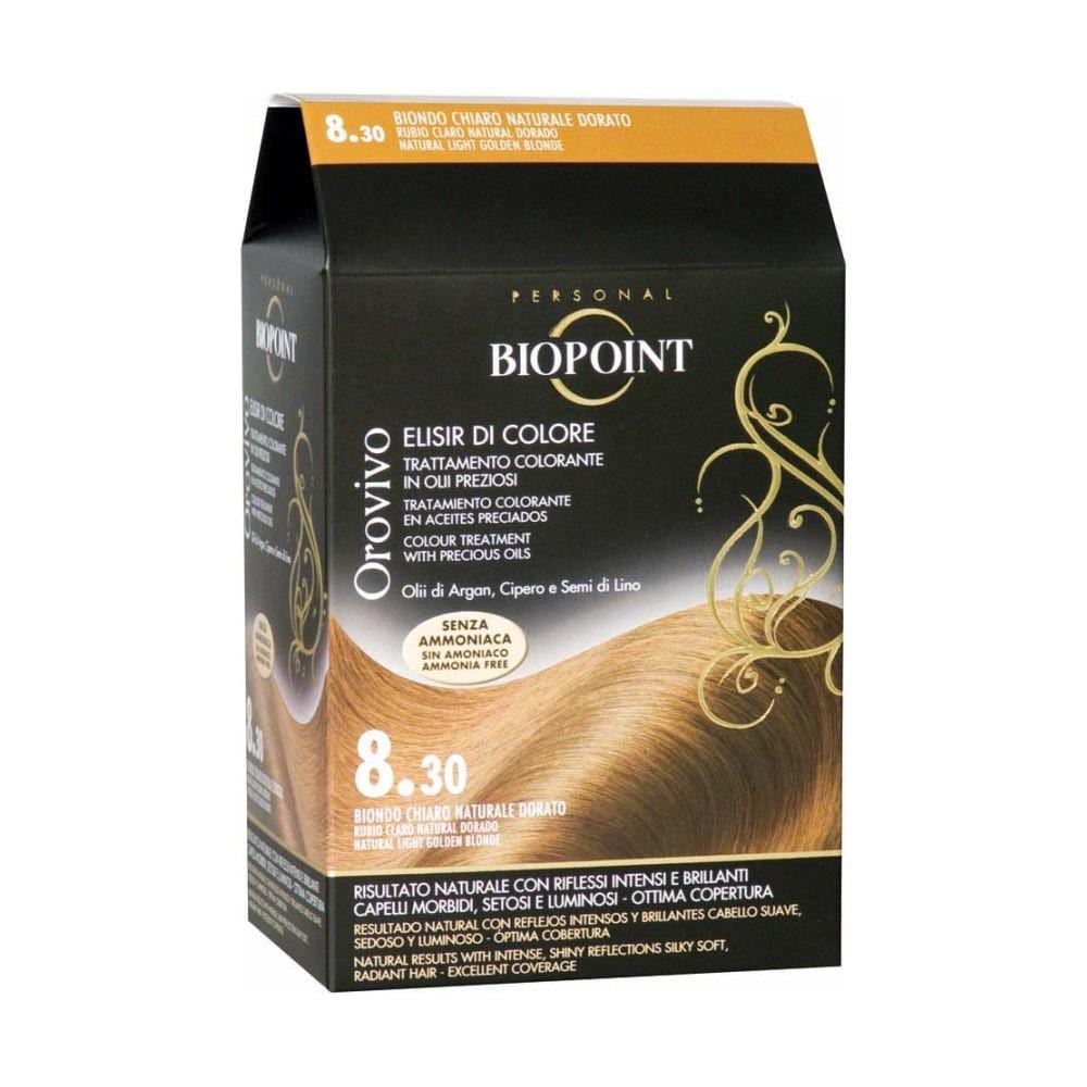 Orovivo Elisir di Colore n. 8.30 Biondo Chiaro Naturale Dorato trattamento colorante in olii preziosi senza ammoniaca - Foto 2