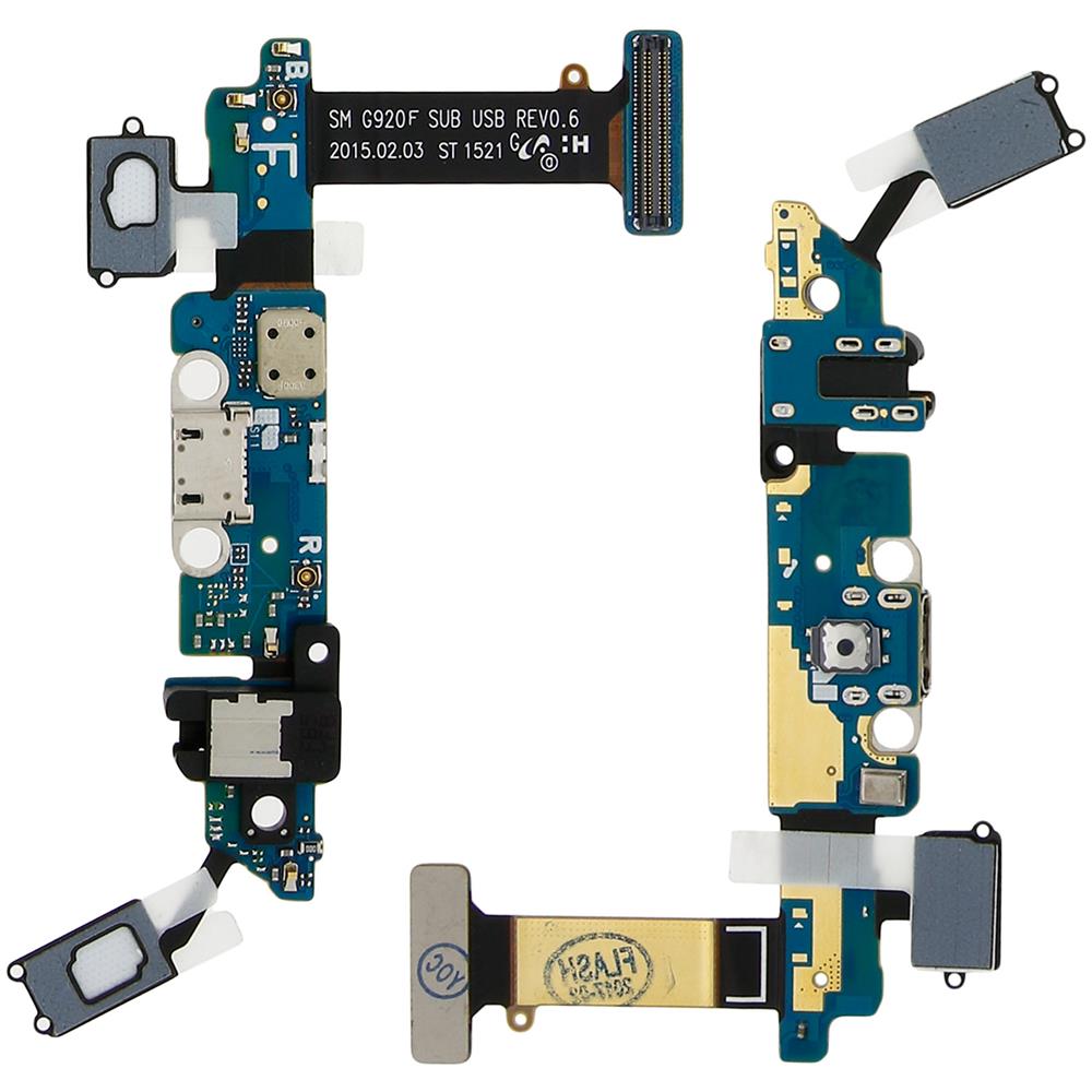 Connettore Di Ricarica Micro Usb + Microfono + Jack Samsung Galaxy S6 - Foto 2