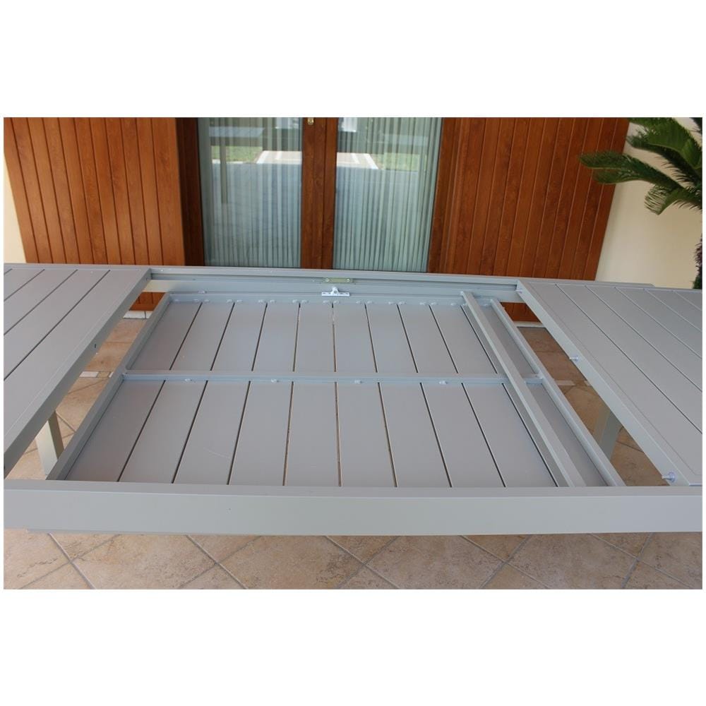 Tavolo Rettangolare Allungabile In Alluminio Tortora 160/240 Da Esterno Giardino, Per Ristorante Agriturismo Albergo Hotel - Foto 2