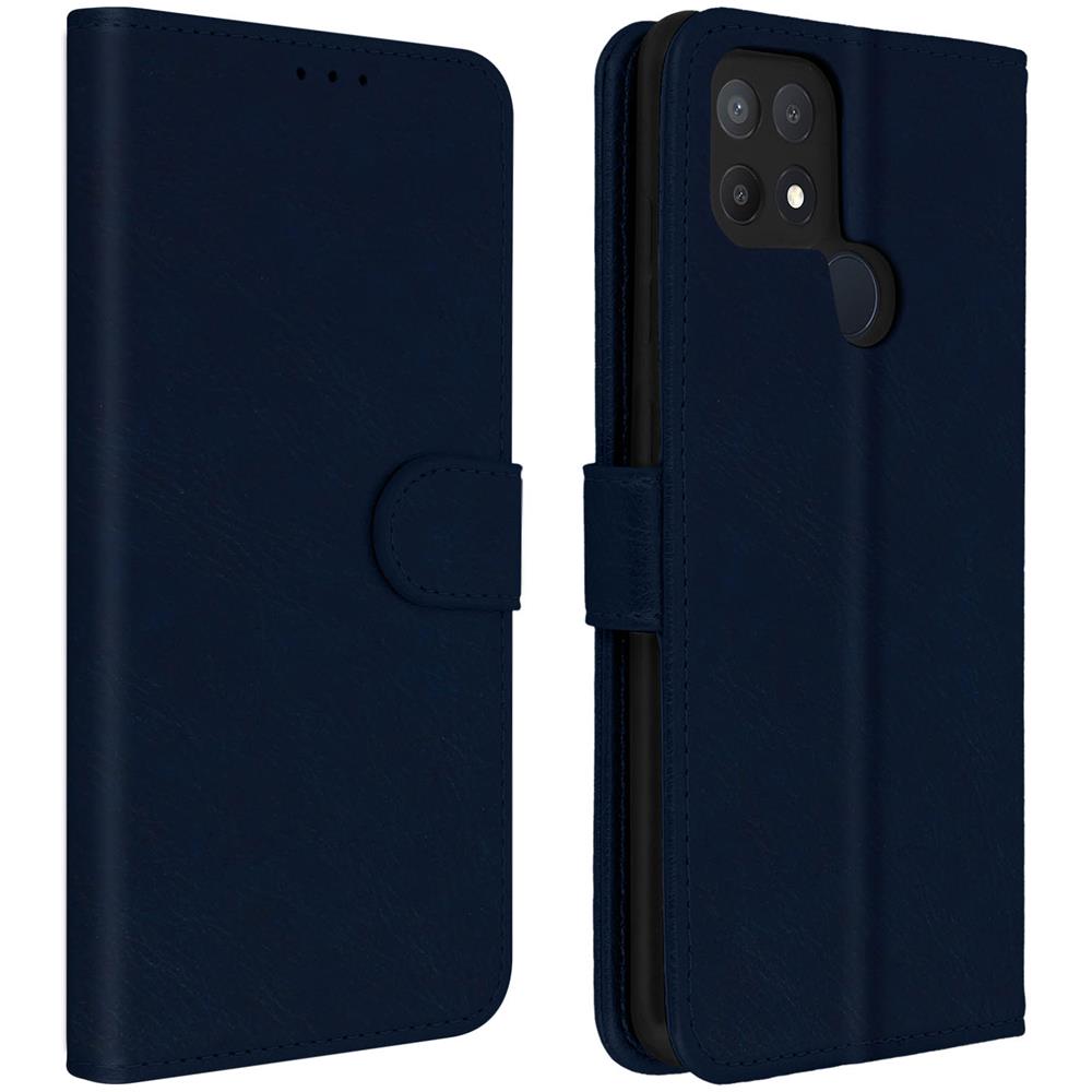 Custodia Oppo A15 Portadocumenti Funzione Supporto Blu - Foto 1