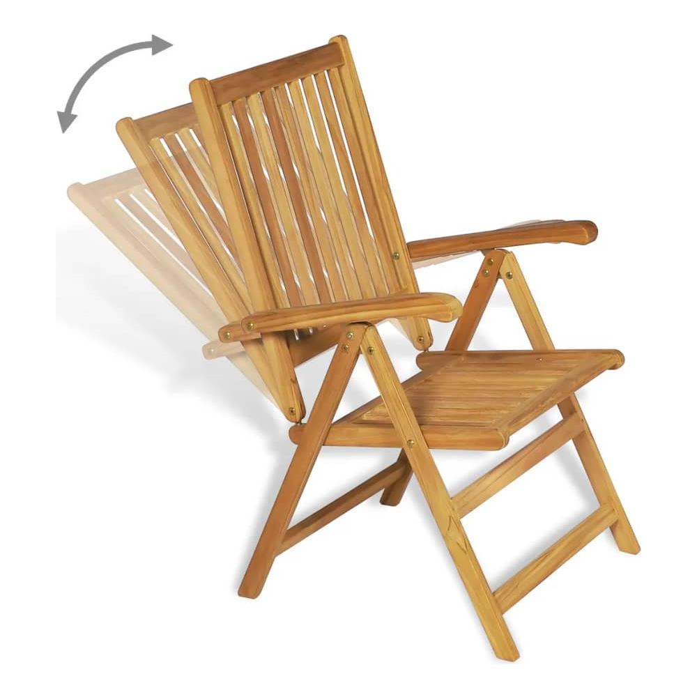 Set Da Pranzo Da Giardino 9 Pz In Legno Massello Di Teak - Foto 10