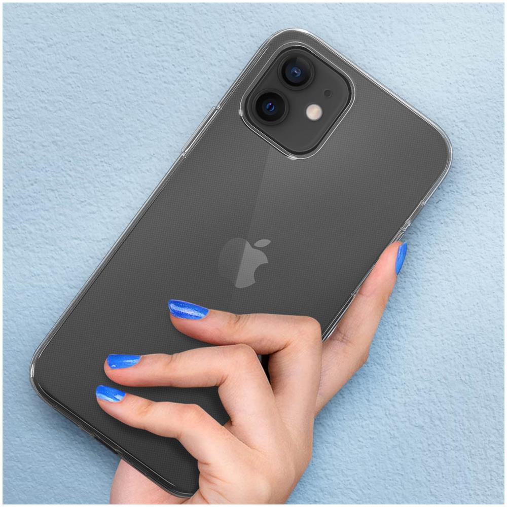 Cover Iphone 12 / 12 Pro Silicone Gel Antiurto Ultra-sottile 2mm Trasparente - Foto 5