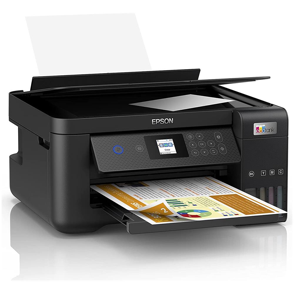 Stampante Multifunzione EcoTank ET-2850 Inkjet a Colori Stampa Copia Scansione A4 33 ppm (B /N) 15 ppm (a Colori) Wi-Fi / USB - Foto 2