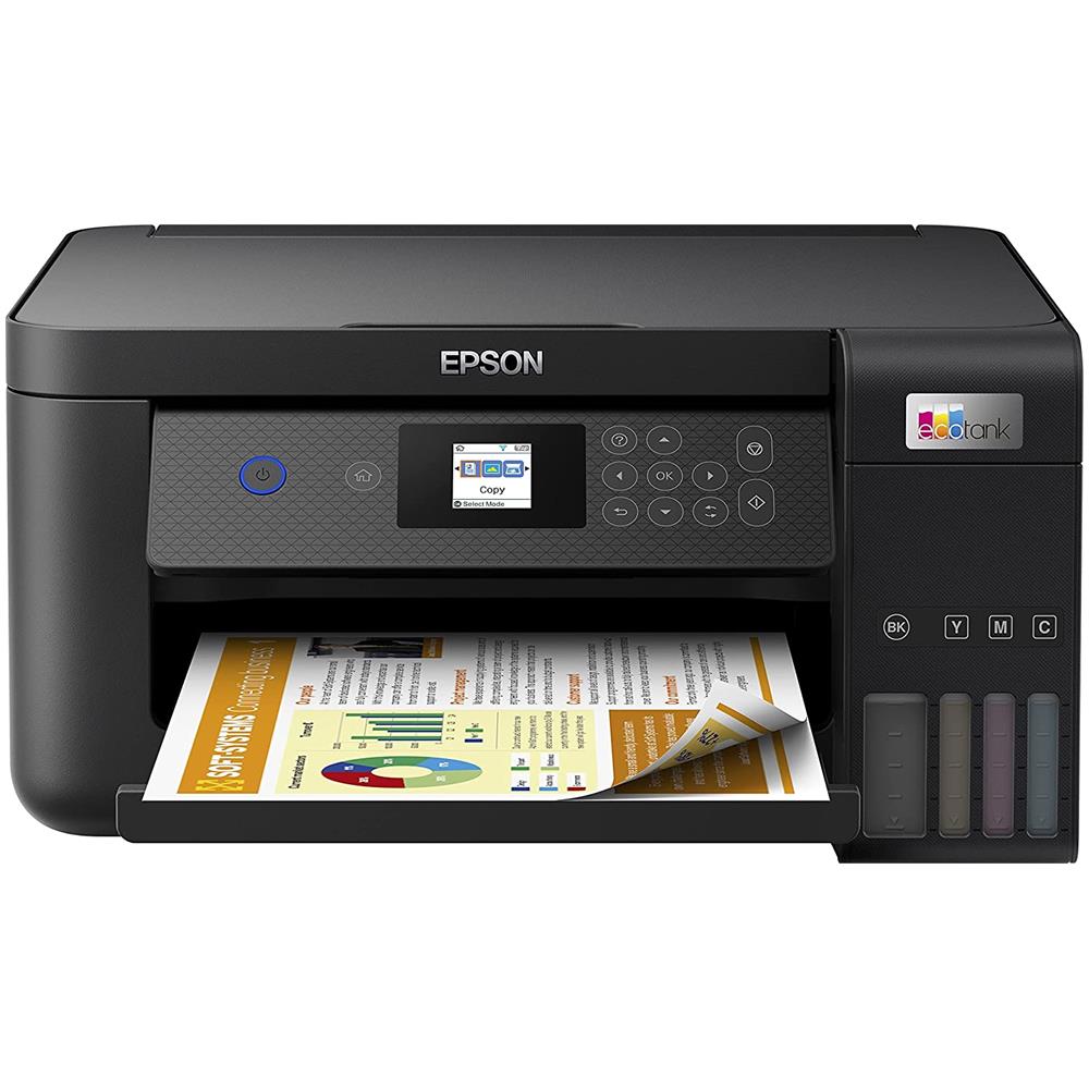 Stampante Multifunzione EcoTank ET-2850 Inkjet a Colori Stampa Copia Scansione A4 33 ppm (B /N) 15 ppm (a Colori) Wi-Fi / USB - Foto 1