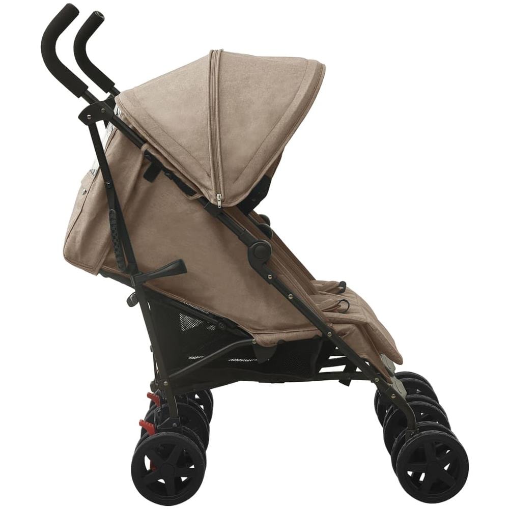 Passeggino Gemellare Grigio Talpa In Acciaio - Foto 3