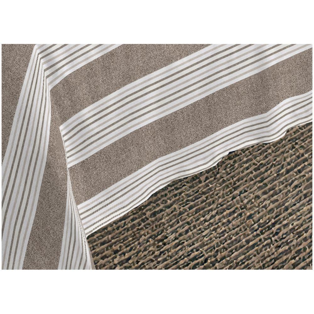 Sacco Copripiumino Piumone Letto In 100% Cotone Made Italy Vari Disegni Rp 2 Piazze Righine Beige - Foto 5