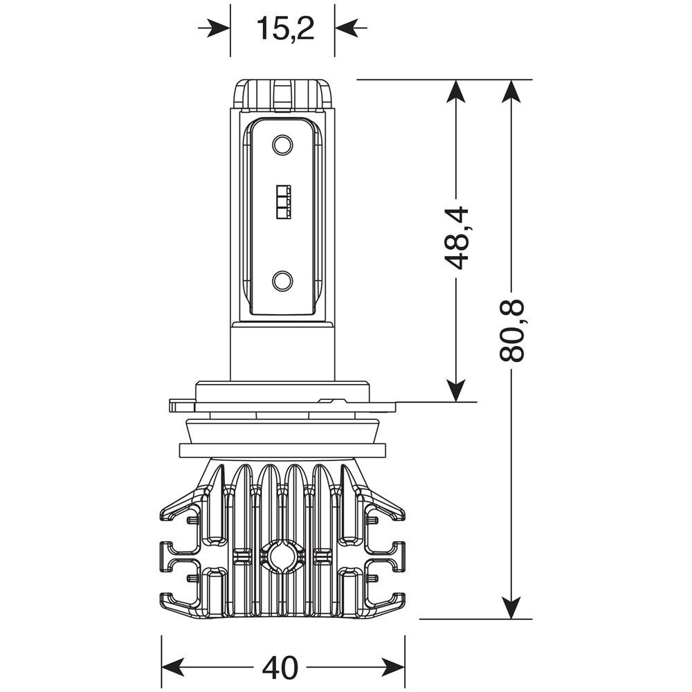 9/32v Halo Led Pro-bike 1 - (h7) - 25w - Px26d - 1 Pz - Scatola - Foto 2