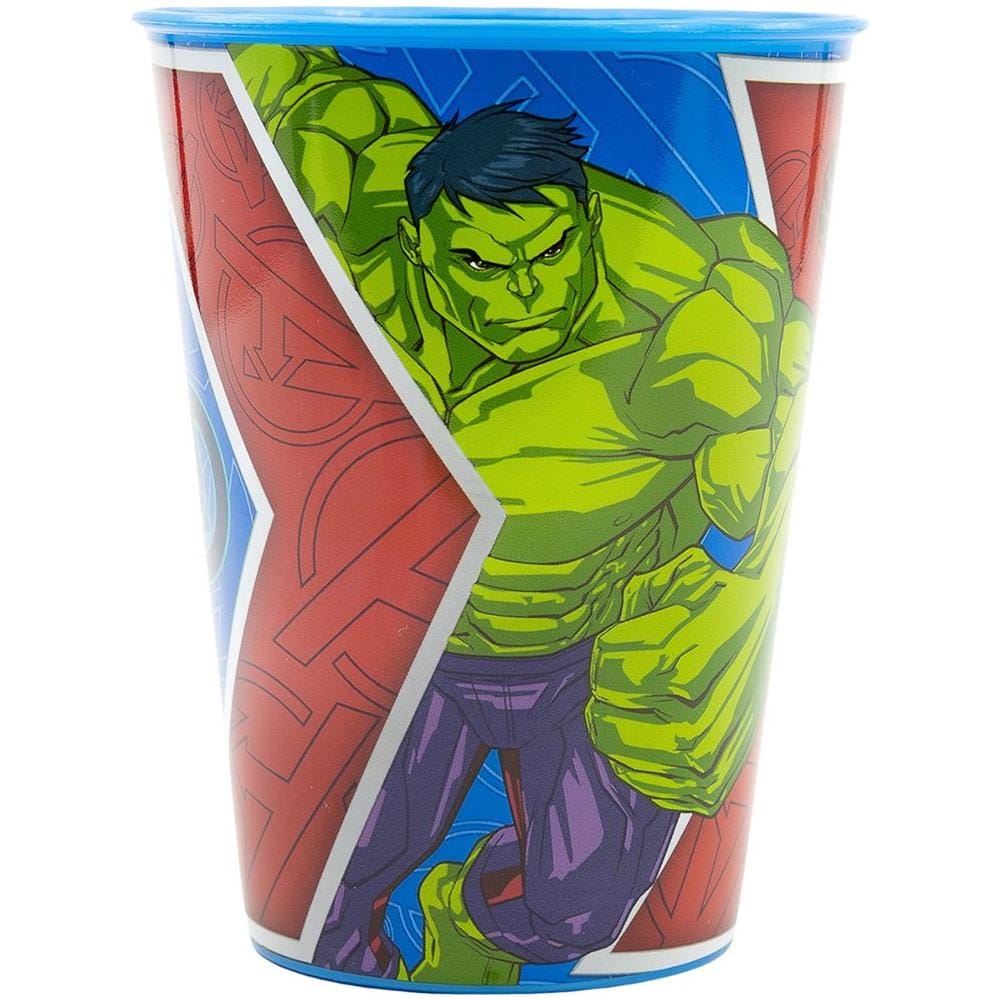 Bicchiere Blu Per Bambini In Plastica Avengers Hulk Captain America Da 260 Ml Con Beccuccio Adatto Per Bere Facilmente - Foto 3