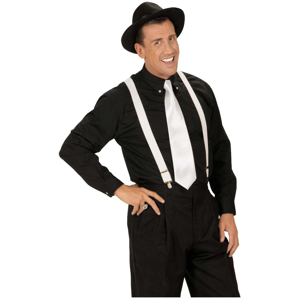 Cravatta Bianca Anni '20 Taglia Unica - Foto 2