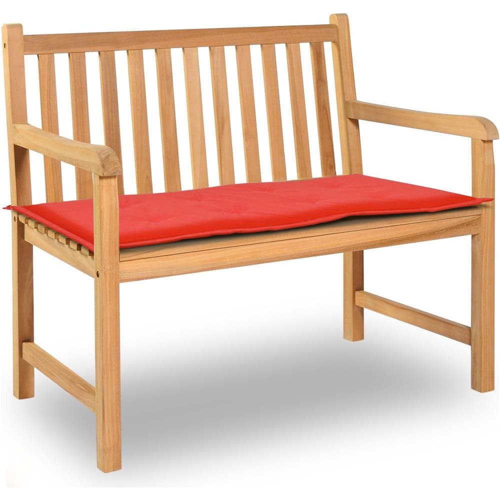 Cuscino per Panca da Giardino Rosso 100x50x4 cm - Foto 1