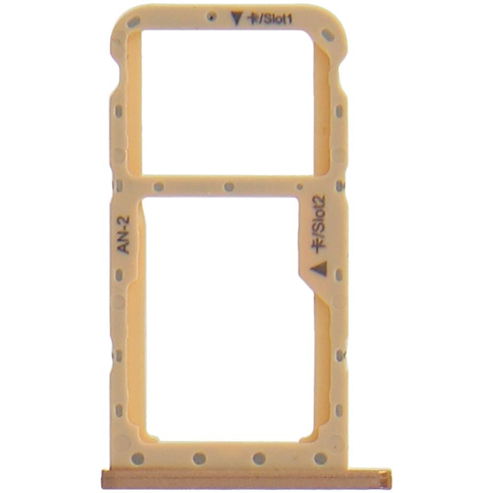Slot Scheda Nano Sim + Micro-sd Huawei P20 Lite Adattatore Ricambio - Oro - Foto 2