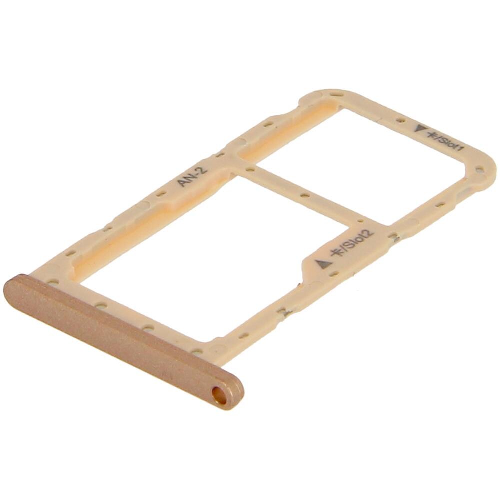 Slot Scheda Nano Sim + Micro-sd Huawei P20 Lite Adattatore Ricambio - Oro - Foto 3