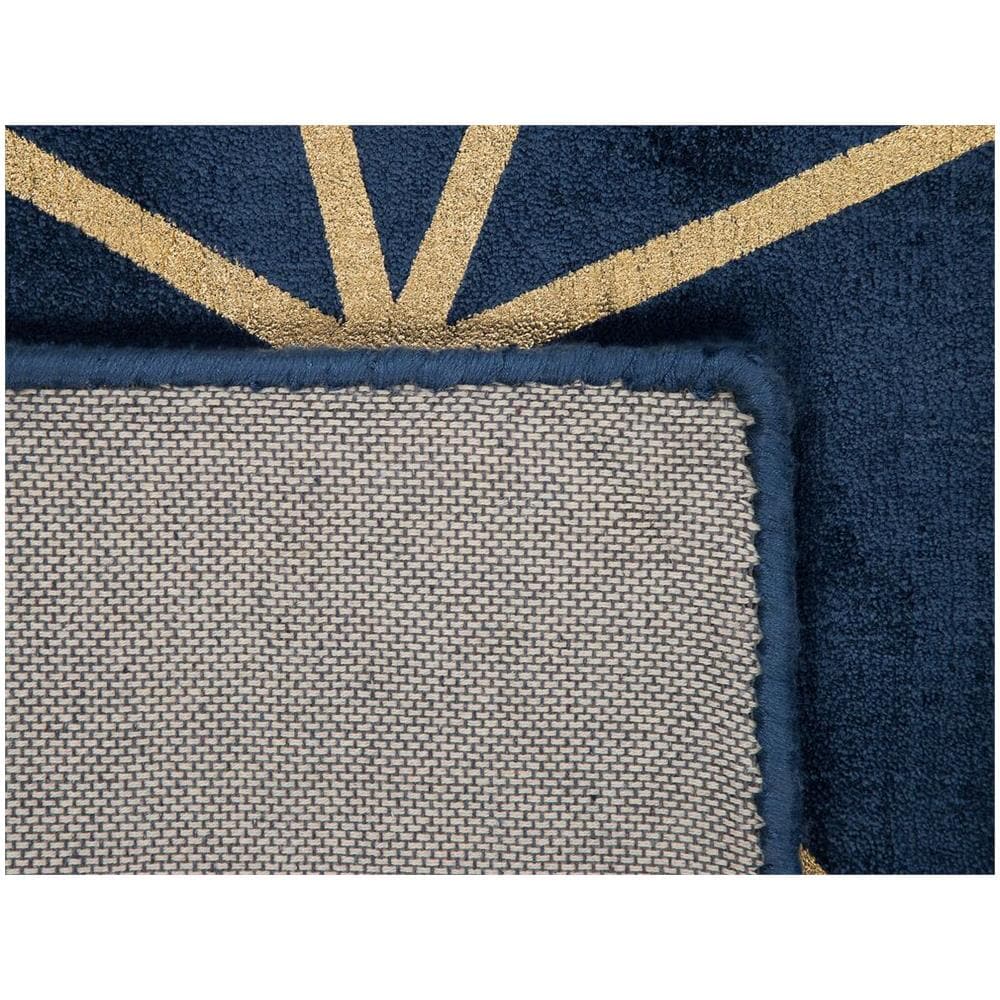 Tappeto Trama Geometrica Blu / oro 80 X 150 Cm Havza - Foto 11