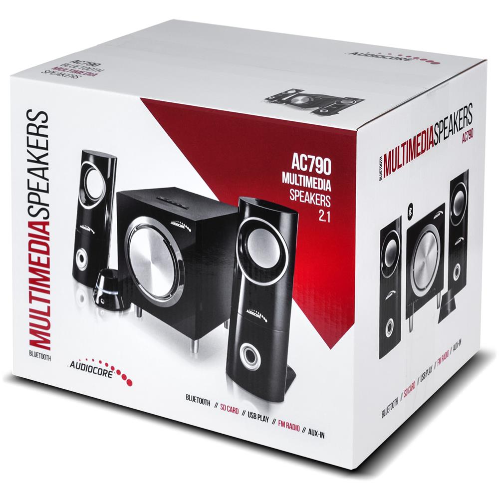 Set Di Altoparlanti Bluetooth 2.1 Audiocore Ac790 Radio Fm, Ingresso Scheda Sd / Mmc, Aux, Usb - Foto 2