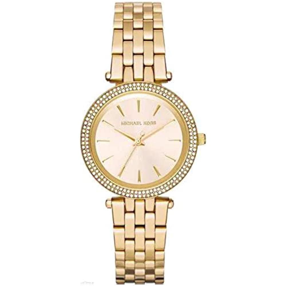 Mk3430 Darci Cristallo Tono Oro Acciaio Ladies Watch - Foto 2