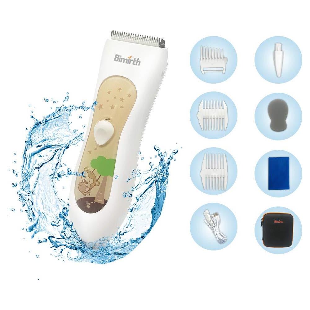 Dei Capelli Del Bambino Tagliatore Silenziose Clippers Dei Capelli Per I Bambini Silenzioso Bambini Trimmer Capelli Cordless Bambino Haircut Macchina In Borsa Per Il Trasporto Usb Ricaricabile Impermeabile 3 Guida Combs (con Borsa) - Foto 1