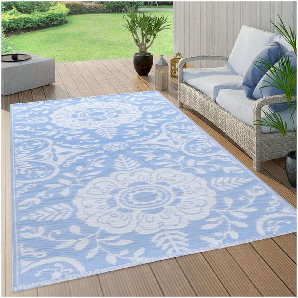 Tappeto Da Esterni Blu Baby 120x180 Cm In Pp - Foto 1