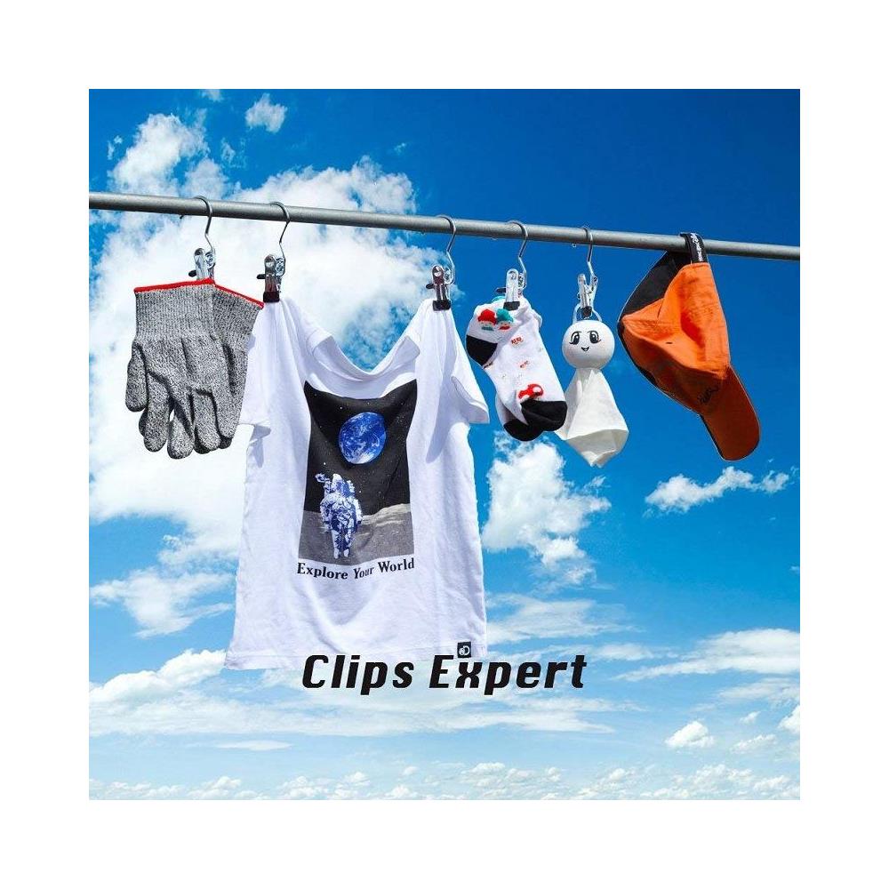Appendiabiti Con Clip Acciaio Inossidabile 10-pack - Foto 2