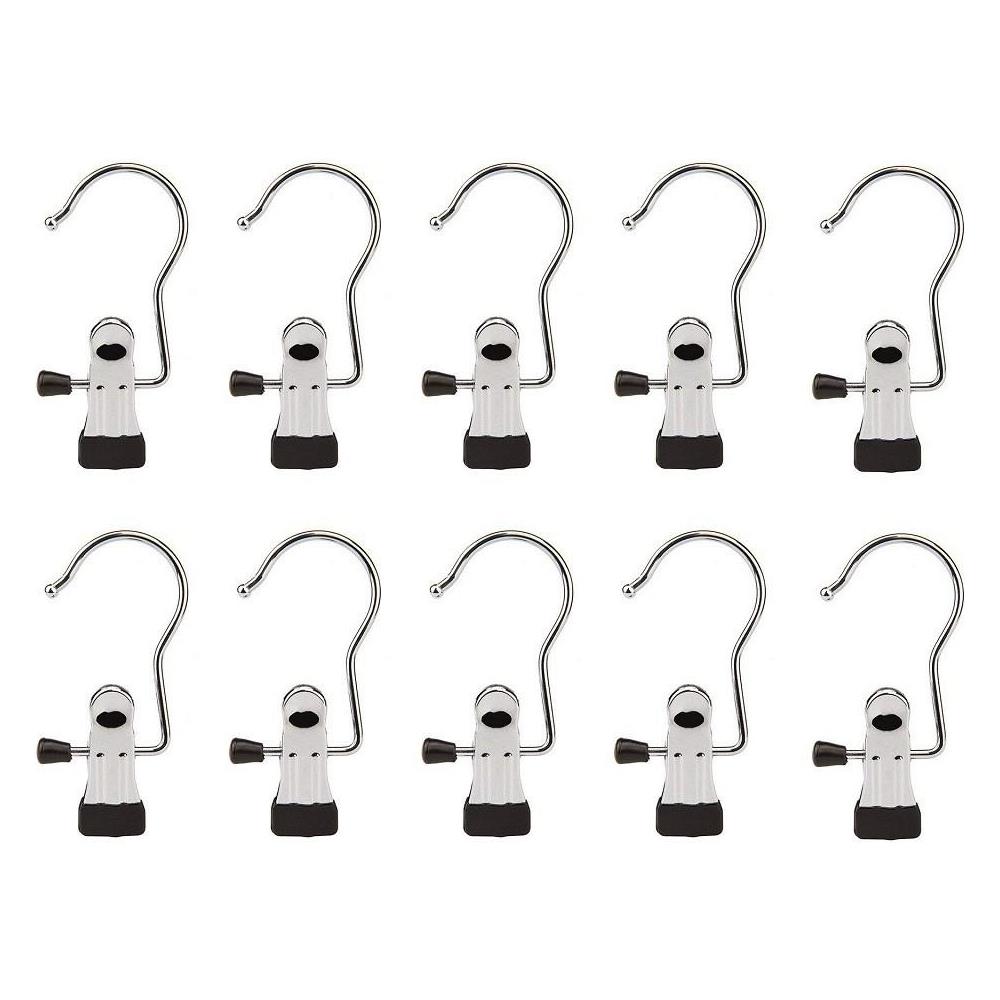 Appendiabiti Con Clip Acciaio Inossidabile 10-pack - Foto 1