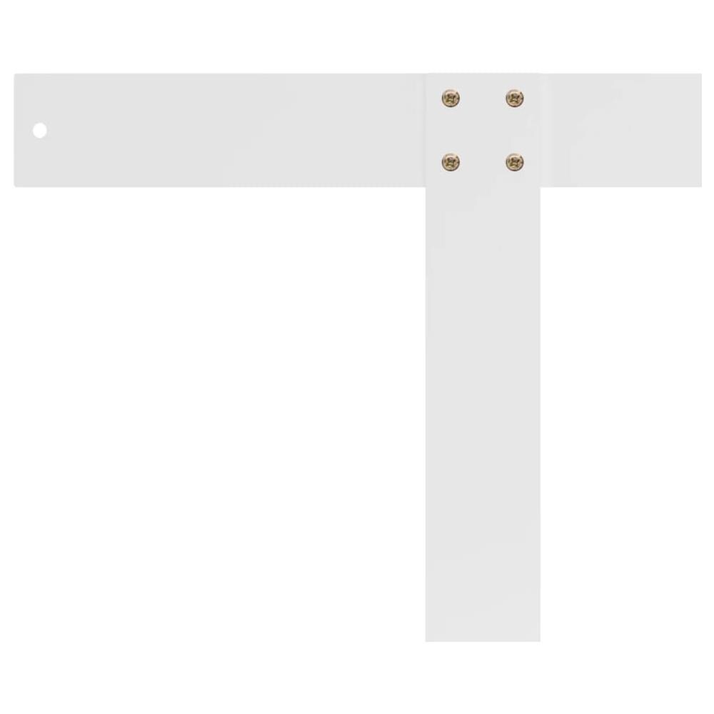 Schienale per Divano a Pallet Bianco 110 cm in Ferro - Foto 2