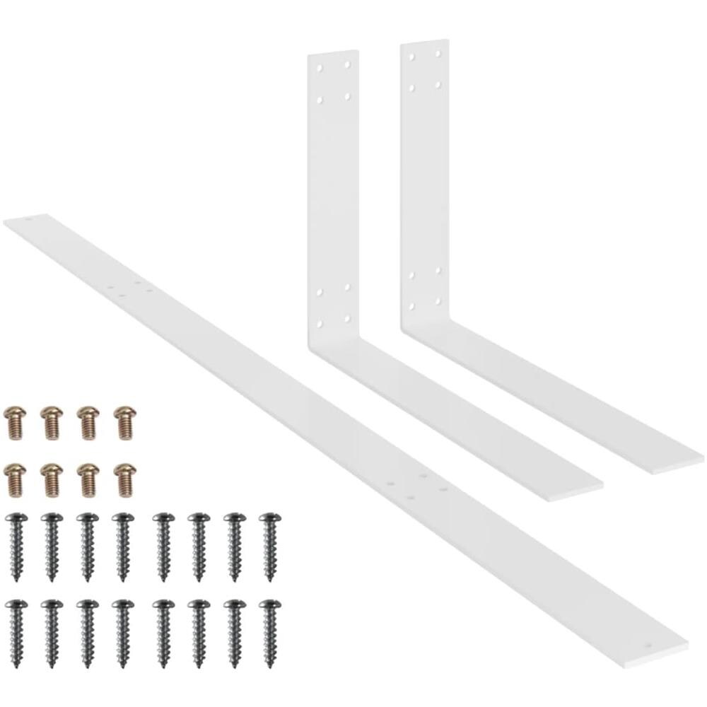Schienale per Divano a Pallet Bianco 110 cm in Ferro - Foto 1
