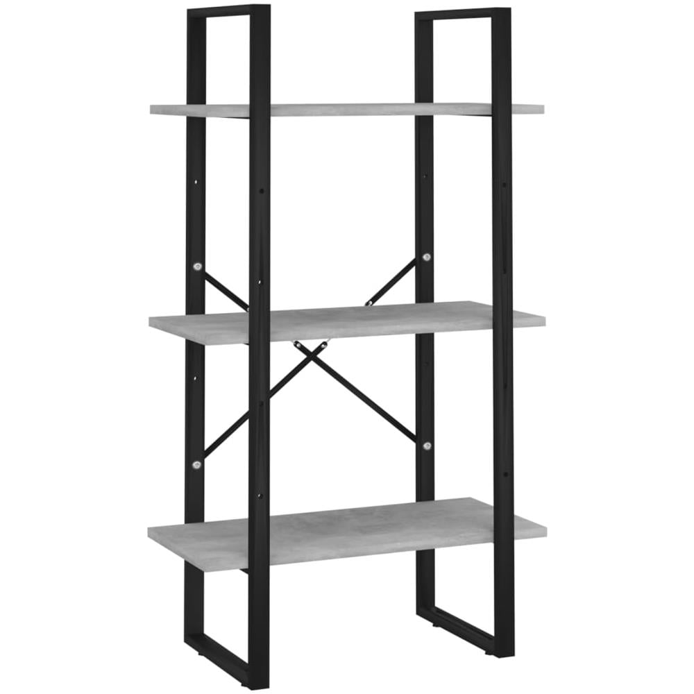 Scaffale Grigio Cemento 60x30x105 cm in Legno Multistrato - Foto 1