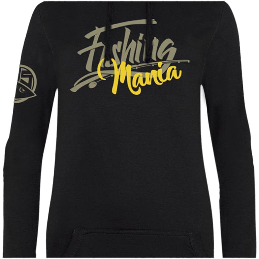 Long Hoodie Fishing Mania Woman Nero M - Foto 2