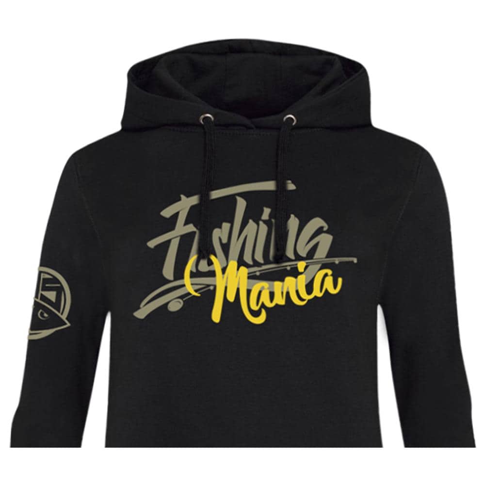Long Hoodie Fishing Mania Woman Nero M - Foto 3